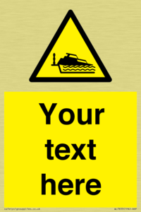 Custom warning grounding cruiser on lock cill